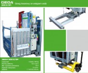 Dźwig towarowy ze wstępem osób GEDA 300 Z/ZP 