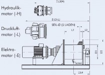 Wciągarka hydrauliczna linowa Altus SB - H