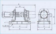 Wciągarka elektryczna linowa Altus  PLA-B500