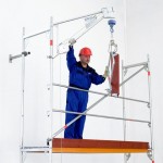 Wciągarki elektryczne linowe do montażu rusztowań GEDA Mini i Maxi